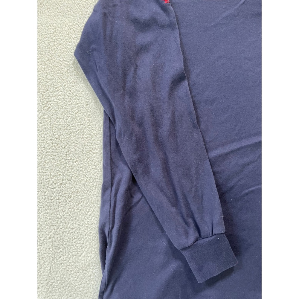 90s Polo Golf Ralph Lauren Mens Medium Long Sleeve Polo Blue Crest Pima Cotton - Picture 11 of 13